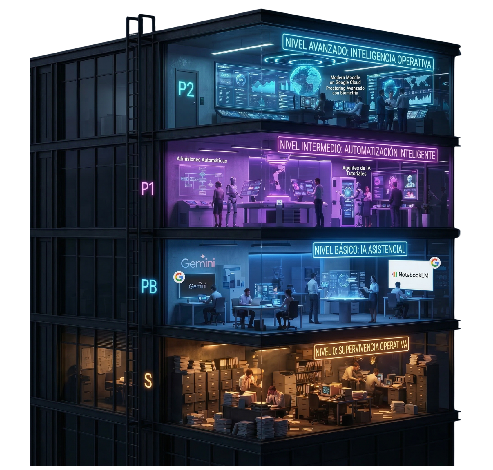 Edificio de la madurez en IA